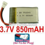 3.7V Battery 19-05 3.7v 850mah 15C Battery with Black 51005 Air-To-Air Plug-902540,Size:42X25X9mm,Weight:17.5g,be suit for RC Quadcoter,Drone,RC Helicopter,RC Car,RC Boat,Tank etc.