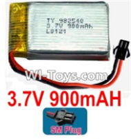 3.7V Battery 20-02 3.7v 900mah 15C Battery with Black SM Plug-982540,Size:43X25X10mm,Weight:23g,be suit for RC Quadcoter,Drone,RC Helicopter,RC Car,RC Boat,Tank etc.
