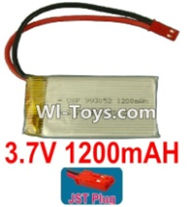 3.7V Battery 23-01 3.7v 1200mah 15C Battery with Red JST Plug-993052,Size:55X30X9.9mm,Weight:32g,be suit for RC Quadcoter,Drone,RC Helicopter,RC Car,RC Boat,Tank etc.
