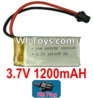 3.7V Battery 23-03 3.7v 1200mah 15C Battery with Black SM Plug-993052,Size:55X30X9.9mm,Weight:32g,be suit for RC Quadcoter,Drone,RC Helicopter,RC Car,RC Boat,Tank etc.