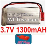 3.7V Battery 24-01 3.7v 1300mah 15C Battery with Red JST Plug-903060,Size:62X30X9mm,Weight:32g,be suit for RC Quadcoter,Drone,RC Helicopter,RC Car,RC Boat,Tank etc.