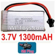 3.7V Battery 24-02 3.7v 1300mah 15C Battery with Black SM Plug-903060,Size:62X30X9mm,Weight:32g,be suit for RC Quadcoter,Drone,RC Helicopter,RC Car,RC Boat,Tank etc.