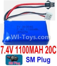 7.4V Battery-7.4V 1100mah 20C Lipo Battery with Black SM Plug-903048,Size:53X30X18mm,Weight:53.8g,Be suit for RC Quadcopter,Helicopter,Car,Boat,etc.