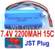 7.4V Battery-7.4v 2200mah 15C Lipo Battery with Red JST Plug,Size:65X38X18mmmm,Weight:91g,Be suit for RC Quadcopter,Helicopter,Car,Boat,etc.