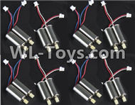 BoMing M50 Spare Parts-09-02 Reversing-rotating Motor with Red and White wire(4pcs) & Rotating Motor with red and Blue wire(4pcs)Bo Ming BoMing M50 RC Quadcopter Drone Spare Parts Replacement Accessories M50