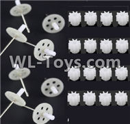 BoMing M50 Spare Parts-10-03 Main gear with shaft(16pcs) & Main gear with shaft(8pcs)Bo Ming BoMing M50 RC Quadcopter Drone Spare Parts Replacement Accessories M50