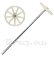 BoRong 6801 RC Helicopter parts, BR6801-parts-06 Upper main gear with hollow pipe & Lower main gear
