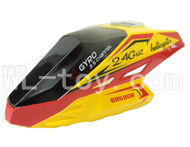 Borong BR 6808 RC Helicopter model BR6808-parts-01 Head cover-(Yellow&Red)