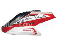Borong BR 6808 RC Helicopter model BR6808-parts-02 Head cover-(Red & White)