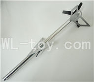 Borong BR 6808 RC Helicopter model BR6808-parts-30 Tail unit-(Long tail pipe with horizontal and verticall wing,fixtures & Tail cover and tail blade)