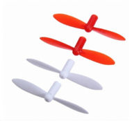 Cheerson CX-10 parts-27 CX-10-Upgrade-Blades(2x Red & 2x White),,Cheerson CX-10 RC Drone Quadcopter Spare parts,CX-10 Mini Quadcopter Aircraft accessories