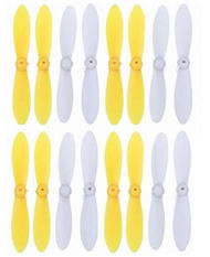 Cheerson CX-10 Parts-32 CX-10-Upgrade-Blades(8x Yellow & 8x Red)