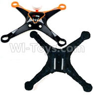 Cheerson CX-22 Parts-02-01 Upper and bottom shell cover-Black,Cheerson CX-22 RC Drone Quadcopter Spare parts,5.8G real-time image transmission aerial aircraft accessories