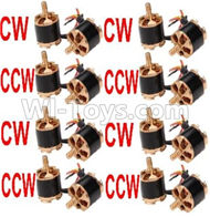 Cheerson CX-22 Parts-09-04 clockwise Rotating Brushless Motor(CW)-8pcs & Counterclockwise Reversing-Rotating Brushless Motor(CCW)-8pcs,Cheerson CX-22 RC Drone Quadcopter Spare parts,5.8G real-time image transmission aerial aircraft accessories