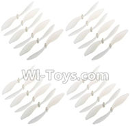 Cheerson CX-33 CX-33C Parts-02-02 Propellers,Main rotor blades(24pcs),Cheerson CX-33 CX-33C RC Drone Quadcopter Spare parts,5.8G real-time image transmission aerial aircraft accessories