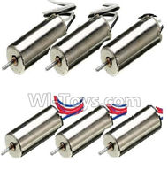 Cheerson CX-33 Parts-08-03 Clockwise rotating Motor with Red and Blue wire(3pcs) & Counterclockwise Reversing-rotating Motor with Black and white wire(3pcs),Cheerson CX-33 CX-33C RC Drone Quadcopter Spare parts,5.8G real-time image transmission aerial air