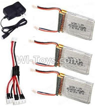 Cheerson CX-33 CX-33C Parts-13-05 7.4v 450mah battery(3pcs) & Upgrade 1-to-3 conversion Charging cable(1pcs) & Charger,Cheerson CX-33 CX-33C RC Drone Quadcopter Spare parts,5.8G real-time image transmission aerial aircraft accessories
