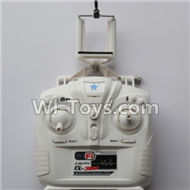 Cheerson CX-33 CX-33C Parts-16-04 CX-33W Transmitter With Phone holders(Can only be used for CX-33W Drone),Cheerson CX-33 CX-33C RC Drone Quadcopter Spare parts,5.8G real-time image transmission aerial aircraft accessories