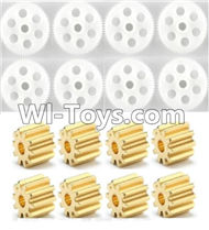 Cheerson CX-35 Parts-19 Main gear(8pcs) & Small copper motor gear(8pcs) For Cheerson CX-35 RC Drone Quadcopter Spare parts,5.8G real-time image transmission aerial aircraft accessories