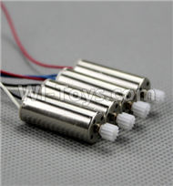 Holy Stone F181 RC Quadcopter Parts-26 Reversing-rotating Motor with Black and white wire(2pcs) & rotating Motor with red and Blue wire(2pcs),Holy Stone F181 RC Quadcopter Drone Spare Parts Replacement Accessories
