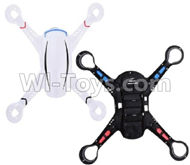 Holy Stone F181 Parts-41 Upper Shell cover-White & Bottom cover shell,Lower cover shell-Black,Holy Stone F181 RC Quadcopter Drone Spare Parts Replacement Accessories