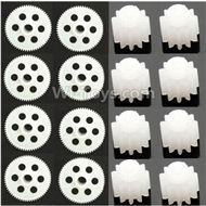 Holy Stone F181 Parts-53 Main gear(8pcs) & Small motor gear(8pcs),Holy Stone F181 RC Quadcopter Drone Spare Parts Replacement Accessories
