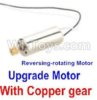 Holy Stone F181 Parts-58 Reversing-rotating Motor with Black and white wire(1pcs)-With Copper gear,Holy Stone F181 RC Quadcopter Drone Spare Parts Replacement Accessories