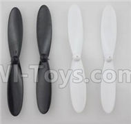 Holy Stone F180 F180C F180W Parts-04 Propellers,Main rotor blades(4pcs-2x Black & 2X White),Holy Stone F180 F180C F180W RC Quadcopter parts,F180 RC Drone Spare parts Accessories