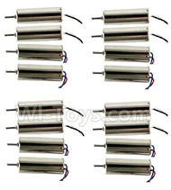 Holy Stone F180 F180C F180W Parts-12 Main motor with Black and White Wire(8pcs-(CW) & Main motor with Red and Blue wire(8pcs-CCW),Holy Stone F180 F180C F180W RC Quadcopter parts,F180 RC Drone Spare parts Accessories