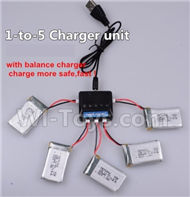 Holy Stone F180 F180C F180W Parts-22 Upgrade 1-to-5 charger and balance charger(Not include the 5 battery),Holy Stone F180 F180C F180W RC Quadcopter parts,F180 RC Drone Spare parts Accessories