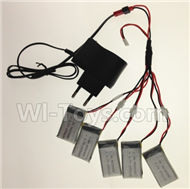 Holy Stone F180 F180C F180W Parts-25 USB Charger wire & Upgrade 1-to-5 Conversion wire & USB-to-Socket Conversion plug((Not include the 5 battery),Holy Stone F180 F180C F180W RC Quadcopter parts,F180 RC Drone Spare parts Accessories