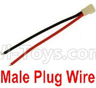 Holy Stone F180 F180C F180W Parts-31 Male Plug Wire for the Battery(1pcs),Holy Stone F180 F180C F180W RC Quadcopter parts,F180 RC Drone Spare parts Accessories