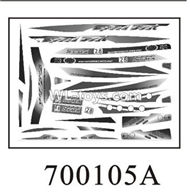 Double Horse DH 7001 RC boat parts ,Shuang Ma 7001 parts-04 Stickers A for the boat shell cover