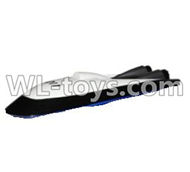 Double Horse 7011 RC boat parts ,Shuang Ma dh 7011 parts-03 Upper shell cover,Upper canopy-White