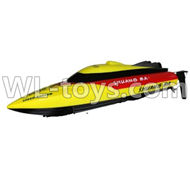 Double Horse 7011 RC boat parts ,Shuang Ma dh 7011 parts-23 Only Whole boat-Yellow(Not include the charger and Transmitter)