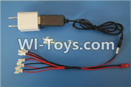 Fayee FY530 parts-18 USB-To-Socket Convert plug & USB & 1-to-5 Cable ((Not include the 5 battery),FY530 RC Quadcopter Drone Spare Parts Accessories,RC Drone Replacement parts
