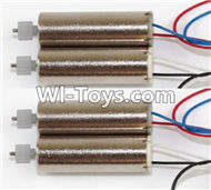 BOLON K-891 parts-06 Reversing-rotating Motor with Black and white wire(2pcs-include gear) & rotating Motor with red and Blue wire(2pcs-include gear),BOLON TOYS K-891 RC Quadcopter Drone Spare Parts Accessories,BOLON K891 RC Drone Replacement parts