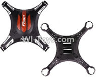 BOLON K-896 Parts-02 Upper and Bottom body shell cover-Black,BOLON K-896 RC Quadcopter Drone Spare Parts Accessories,BOLON TOYS K896 Replacement Parts