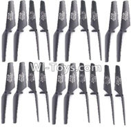 BOLON K-896 Parts-10 Propellers, Main rotor blades(20pcs)-Black,BOLON K-896 RC Quadcopter Drone Spare Parts Accessories,BOLON TOYS K896 Replacement Parts