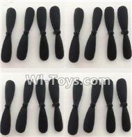 FAYEE FY802 Parts-04 Propellers,Main rotor blades(16pcs),FAYEE FY802 RC Quadcopter Drone Spare Parts FY802 Replacement Accessories Climbing & Walking RC Quadcopter Running Climbing Mini Drone
