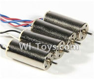 FAYEE FY802 Parts-09 rotating Motor with red and blue wire(4pcs-CW) & Reversing-rotating Motor with black and white wire(4pcs-CCW),FAYEE FY802 RC Quadcopter Drone Spare Parts FY802 Replacement Accessories Climbing & Walking RC Quadcopter Running Climbing