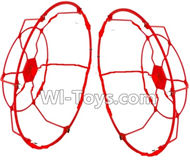 FAYEE FY802 Parts-19 Outer protect frame-Red,FAYEE FY802 RC Quadcopter Drone Spare Parts FY802 Replacement Accessories Climbing & Walking RC Quadcopter Running Climbing Mini Drone