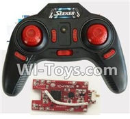 FAYEE FY802 Parts-25 Transmitter & Circuit board-Red,FAYEE FY802 RC Quadcopter Drone Spare Parts FY802 Replacement Accessories Climbing & Walking RC Quadcopter Running Climbing Mini Drone