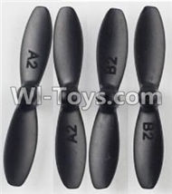 Fayee FY804 Parts-03 Propellers,Main rotor blades(4pcs),FY804 RC Quadcopter Drone Spare Parts FY804 Replacement Accessories