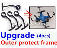 Fayee FY804 Parts-06 Upgrade outer protect frame(4pcs),FY804 RC Quadcopter Drone Spare Parts FY804 Replacement Accessories