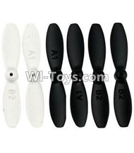 Fayee FY805 Parts-03 Propellers,Main rotor blades(6pcs),Fayee FY805 RC Hexacopter Drone Spare Parts,FY805 Quadcopter Replacement Accessories