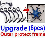 Fayee FY805 Parts-06 Upgrade outer protect frame(6pcs),Fayee FY805 RC Hexacopter Drone Spare Parts,FY805 Quadcopter Replacement Accessories
