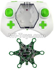 Fayee FY805 Parts-21 Transmitter & Circuit board-Green,Fayee FY805 RC Hexacopter Drone Spare Parts,FY805 Quadcopter Replacement Accessories