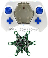 Fayee FY805 Parts-22 Transmitter & Circuit board-Blue,Fayee FY805 RC Hexacopter Drone Spare Parts,FY805 Quadcopter Replacement Accessories