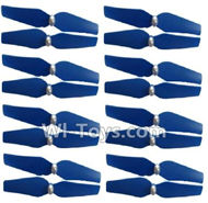 HuaJun HJ823 Parts-06 Propellers,Main rotor blades(16pcs)-Blue,HuaJun Toys HJ823 RC Quadcopter Drone Spare Parts,HJ Toys HJ823 Accessoriess Replacement